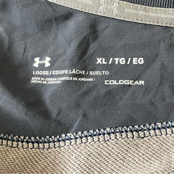 Under Armour ColdGear Loose Campbell Football Logo Light Jacket Sweatshirt Sz XL - Picture 7 of 11